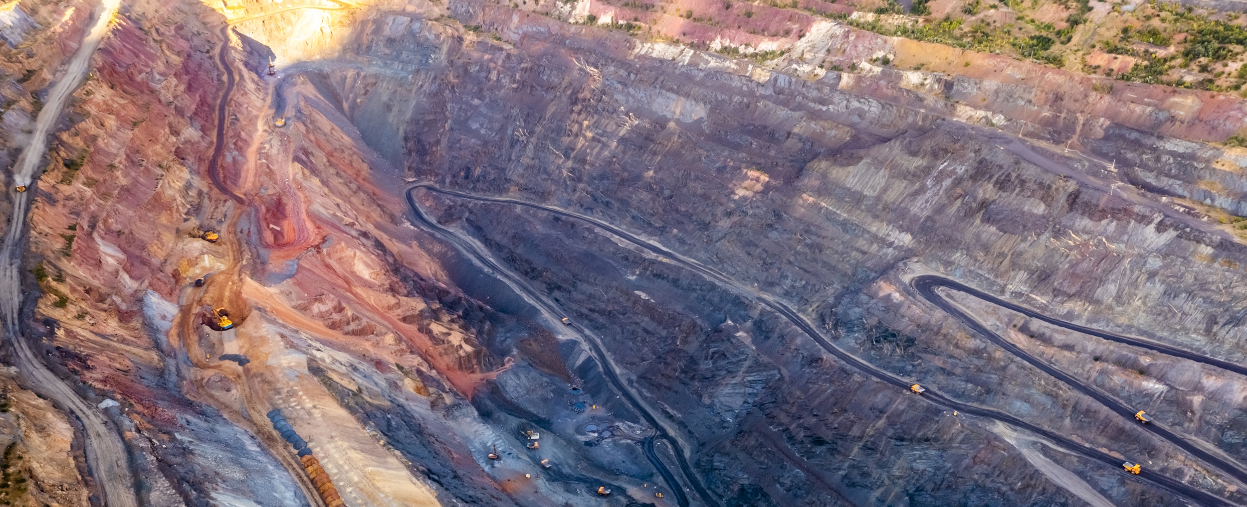 Aerial view of an open pit of iron ore resource m 2023 11 27 05 25 54 utc